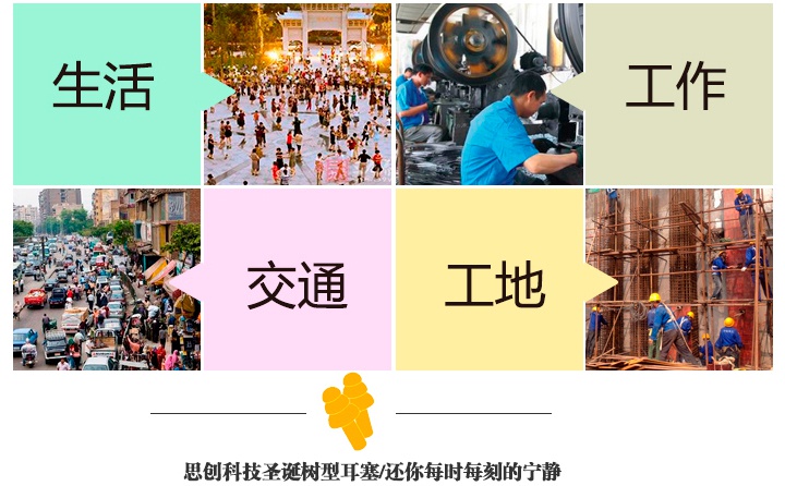 思創(chuàng)ST-1280硅膠防噪音耳塞在生活、交通、工地等領(lǐng)域使用