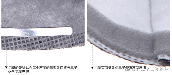 3M9042口罩鋁條設(shè)計(jì)，口罩內(nèi)側(cè)海綿設(shè)計(jì)