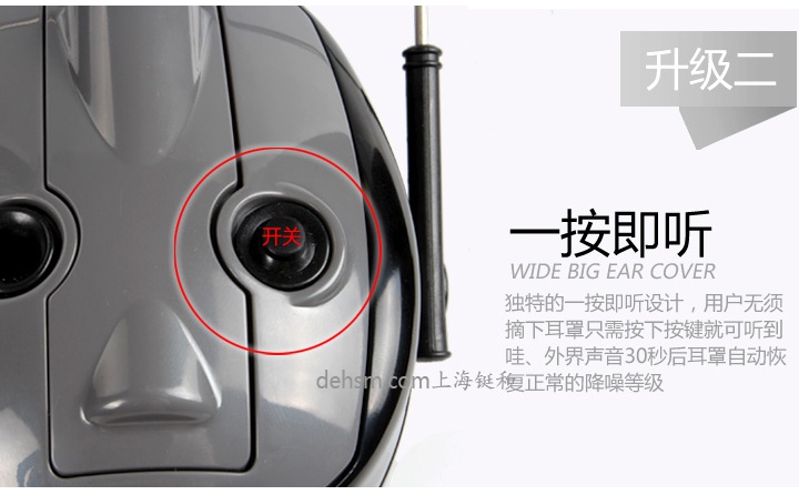 3M H7A-PTL頭戴式隔音耳罩一按即聽，無需摘下耳罩