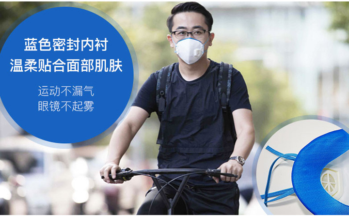 杜邦tyvek MF958MV KN95防塵口罩藍色密封內(nèi)襯
