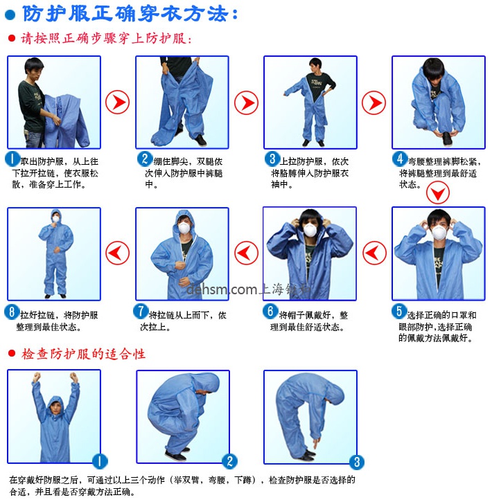 防護(hù)服的穿脫順序方法